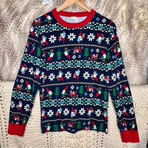 Hanna Andersson Flannel Christmas Gnome Pajama Top